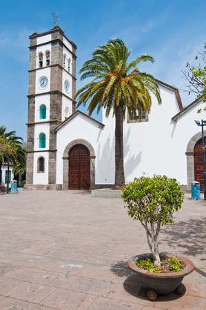 Church located at Tegueste, Tenerife Islandの写真素材