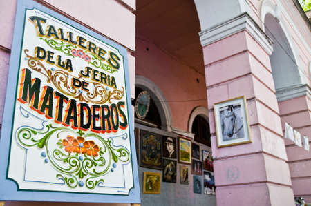 Typical argentinian artwork called fileteado.のeditorial素材