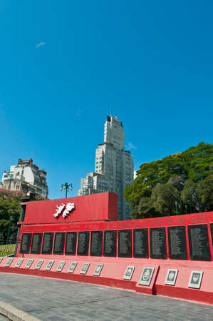 Malvinas Islands War Memorial at San Martin square, Buenos Airesのeditorial素材