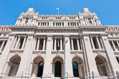 Palace of Justice facade at Tribunales square