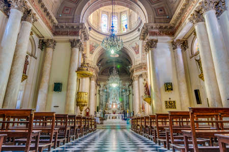 Cathedral Basilica of Our Lady of the Rosary in Rosario, Santa Fe province, Argentinaのeditorial素材
