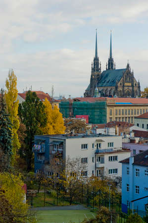 Peter and Paul Cathedral located at Brno, Czech Republicのeditorial素材