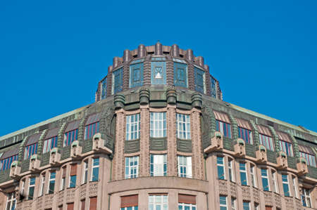 Lucerna Palace facade located at Pragueのeditorial素材