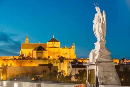 Great Mosque of Cordoba, the medieval Islamic mosque regarded as one of the most accomplished monuments of Moorish architecture in the Spanish city of Cordoba, Andalusia, Spain.の写真素材