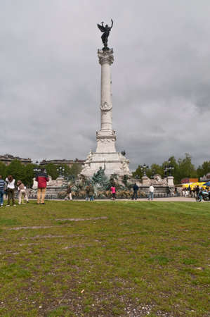 Girondins monument located at Bordeaux, Franceのeditorial素材