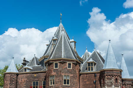 Nieuwmarkt (New market) in Amsterdam, Netherlandsのeditorial素材