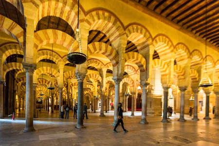 CORDOBA, SPAIN â NOVEMBER 01, 2013: The Great Mosque of Cordoba is a medieval Islamic mosque regarded as one of the most accomplished monuments of Moorish architecture in Cordoba, Andalusia.のeditorial素材