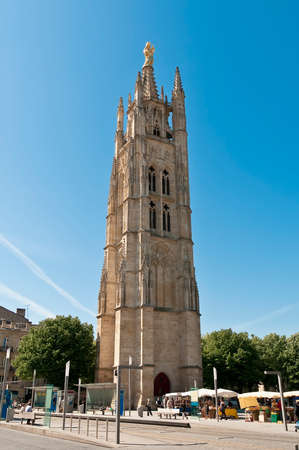 Tour Pey Berland tower located at Bordeaux, Franceのeditorial素材