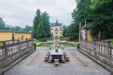 Hellbrunn Palace, an early Baroque villa of palatial size, near Morzg, a southern district of the...