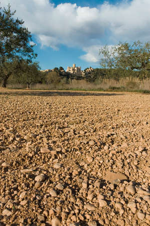977 AC Castellet Castle near Foix dam at Barcelona, Spainのeditorial素材