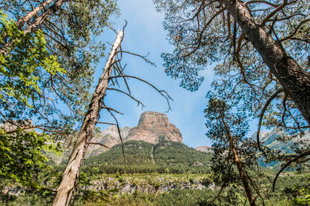 Ordesa y Monte Perdido National Park located at AragÃ³n province, Spainの写真素材