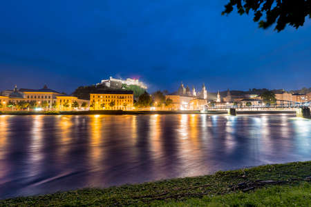 Hohensalzburg Castle (Festung Hohensalzburg) literally "High Salzburg Fortress" in Salzburg, Austriaのeditorial素材