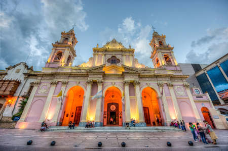 Cathedral Basilica and Sanctuary of the Lord and the Virgin of the Miracle in Salta, Argentinaのeditorial素材