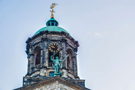 Royal Palace (Koninklijk Paleis Amsterdam or Paleis op de Dam) in Amsterdam, one of three palaces in the Netherlands which are at the disposal of the monarch by Act of Parliament.のeditorial素材