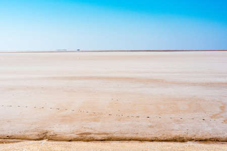 Chott el Djerid, also spelled Sciott Gerid and Shott el Jerid, is a large endorheic salt lake in southern Tunisia.の写真素材