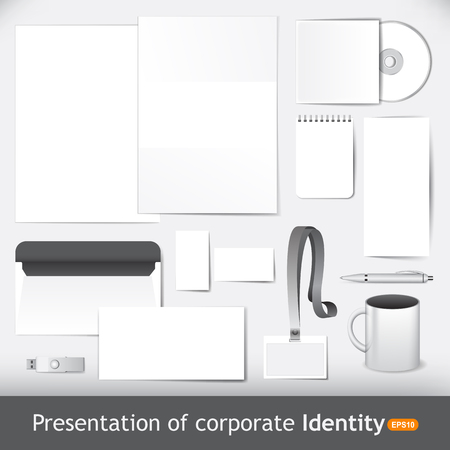 Presentation of corporate identity and brandのイラスト素材