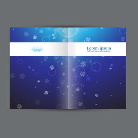 Christmas booklet, templateのイラスト素材