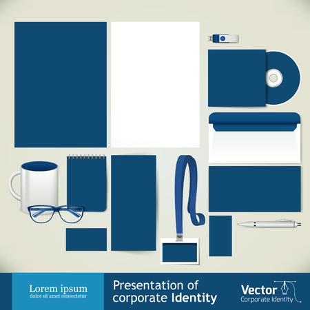 Corporate identity style and vector illustrationのイラスト素材