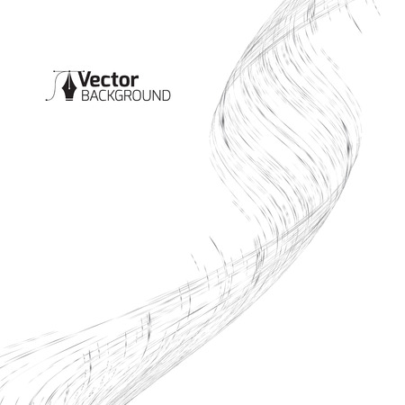 Thin zigzag lines for business presentation and vector illustrationのイラスト素材