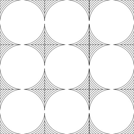 Abstract line seamless pattern, vector backgroundのイラスト素材