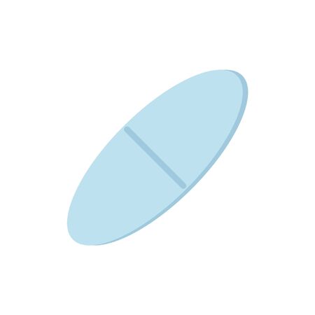 Vector icon of blue pillのイラスト素材