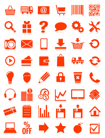 web icons for eshopのイラスト素材