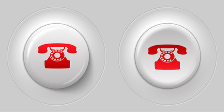 internet button with phone icon on gray backgroundのイラスト素材
