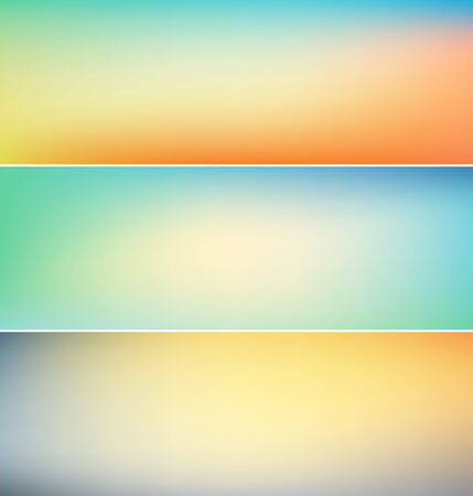 set of three abstract blurry backgroundsのイラスト素材