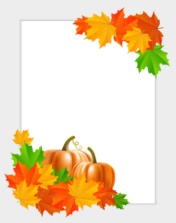 abstract background with maple leavesのイラスト素材