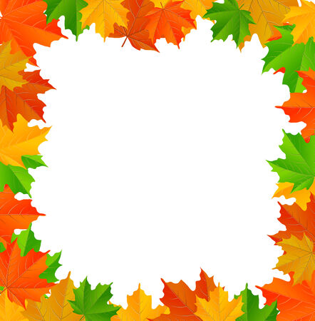 abstract background with maple leavesのイラスト素材