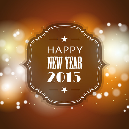 christmas and new year greeting card with abstract bokeh backgroundのイラスト素材