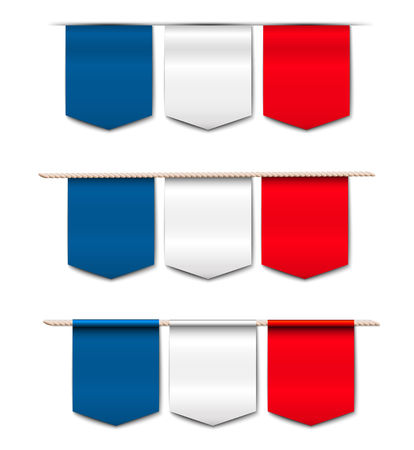 colorful banners on white background, vector illustration, eps 10 with transparencyのイラスト素材