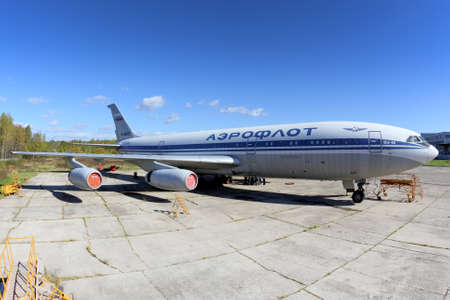 Sheremetyevo, Moscow Region, Russia - October 3, 2015: Aeroflot Ilyushin IL-86 RA-86103 at Sheremetyevo international airport.のeditorial素材