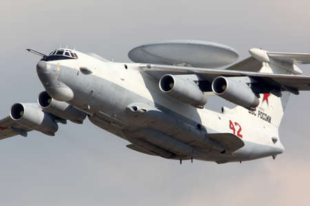 Zhukovsky, Moscow Region, Russia - August 10, 2012: Beriev A-50 RF-50610 shown at 100 years...