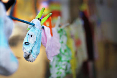 Hanging Bunnyの写真素材