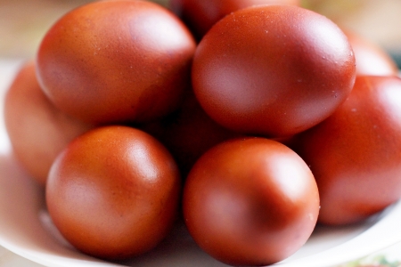 Easter eggs,folded slide の写真素材