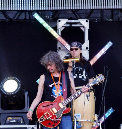 8 June in Samara hosted the fifth festival "Rock on the Volga",which has become the largest rock festival in Europe.This year the headliner is the German band Rammstein.Except it were made by the group:"Mordor", "Semantic Hallucinations","Bi-2","Chizh & Cのeditorial素材