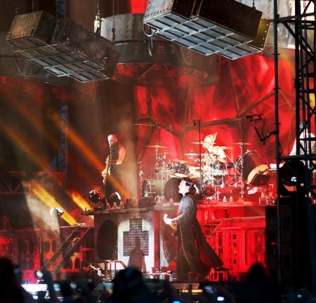 8 June in Samara hosted the fifth festival \"Rock on the Volga\",which has become the largest rock festival in Europe.This year the headliner is the German band Rammstein.Except it were made by the group:\"Mordor\", \"Semantic Hallucinations\",\"Bi-2\",\"のeditorial素材