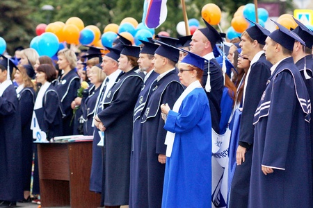 29 June 2013,the city of Chelyabinsk,graduates of the University.のeditorial素材