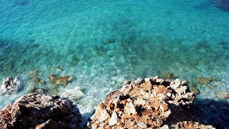 View of the sea in Sunny weather.の写真素材