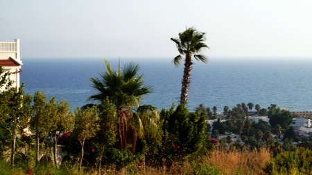 View of the sea in Sunny weather.の写真素材