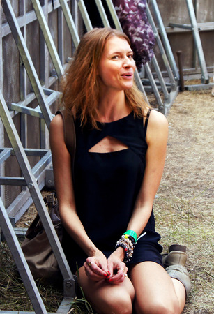 8 June 2013, the city of Samara, Russia  The fifth festival  Rock nad volgoi 2013 , which has become the largest rock festival in Europe  The festival was attended by about 700 thousand spectators, rock lovers from all corners of Russia のeditorial素材