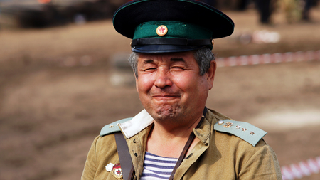 20-21 April 2013 ,city of Magnitogorsk,Russia, On a specially prepared track competitions conducted off-road-sprint  First dirt 2013   Demonstration performances of the club  Antique cars and motorcycles  のeditorial素材