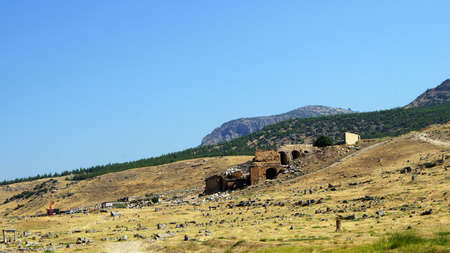 Ruins of the ancient buildings of the ancient civilization .の写真素材