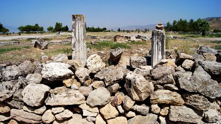 Ruins of the ancient buildings of the ancient civilization .の写真素材
