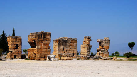 Ruins of the ancient buildings of the ancient civilization .の写真素材