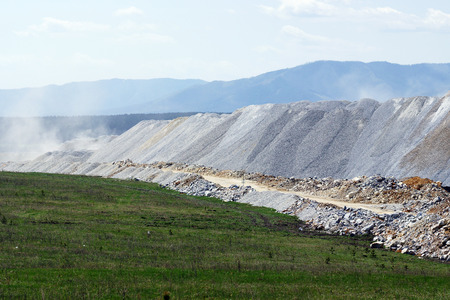 Production of crushed stone open pits.