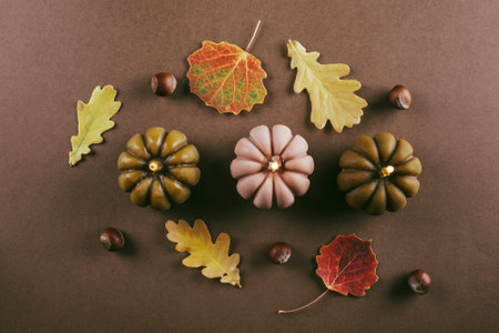 Hot apple cider with cinnamon sticks, apple and holiday christmas decoration. Top view. Banner image for design.の写真素材