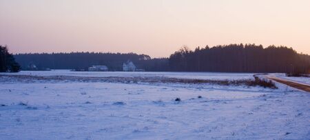 The winter time in Polandの写真素材