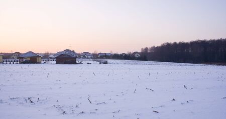 The winter in Polandの写真素材